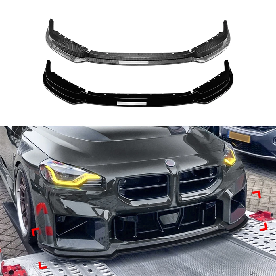 Automobilový predný nárazník s dolnou súpravou Lip Spoiler Blade pre auto pre BMW 2 séria M2 G87 2023-2024