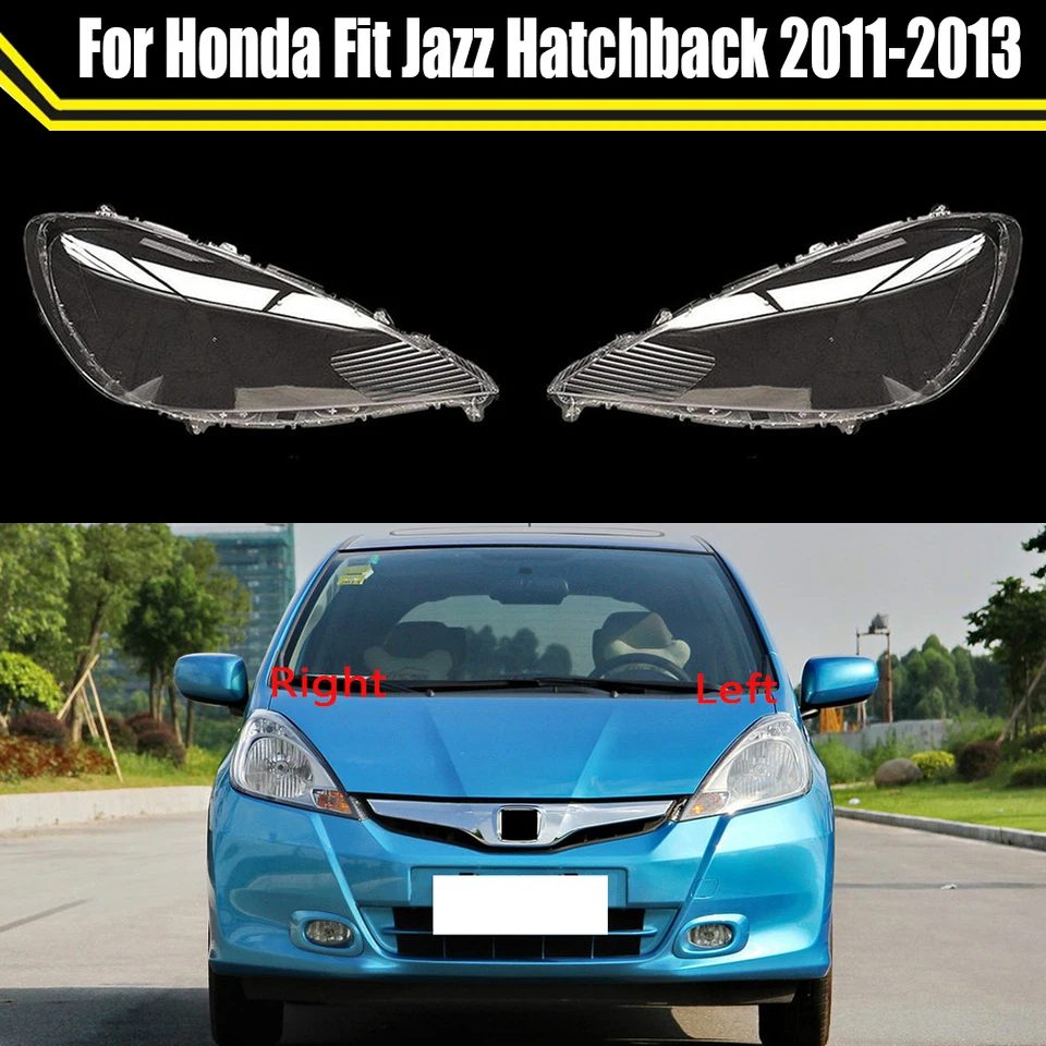 Automobilový predný svetlomet číry svetlomet priehľadná lampa lampa s lampa Automatický kryt pre Honda Fit Jazz Hatchback 2011 2012 2013