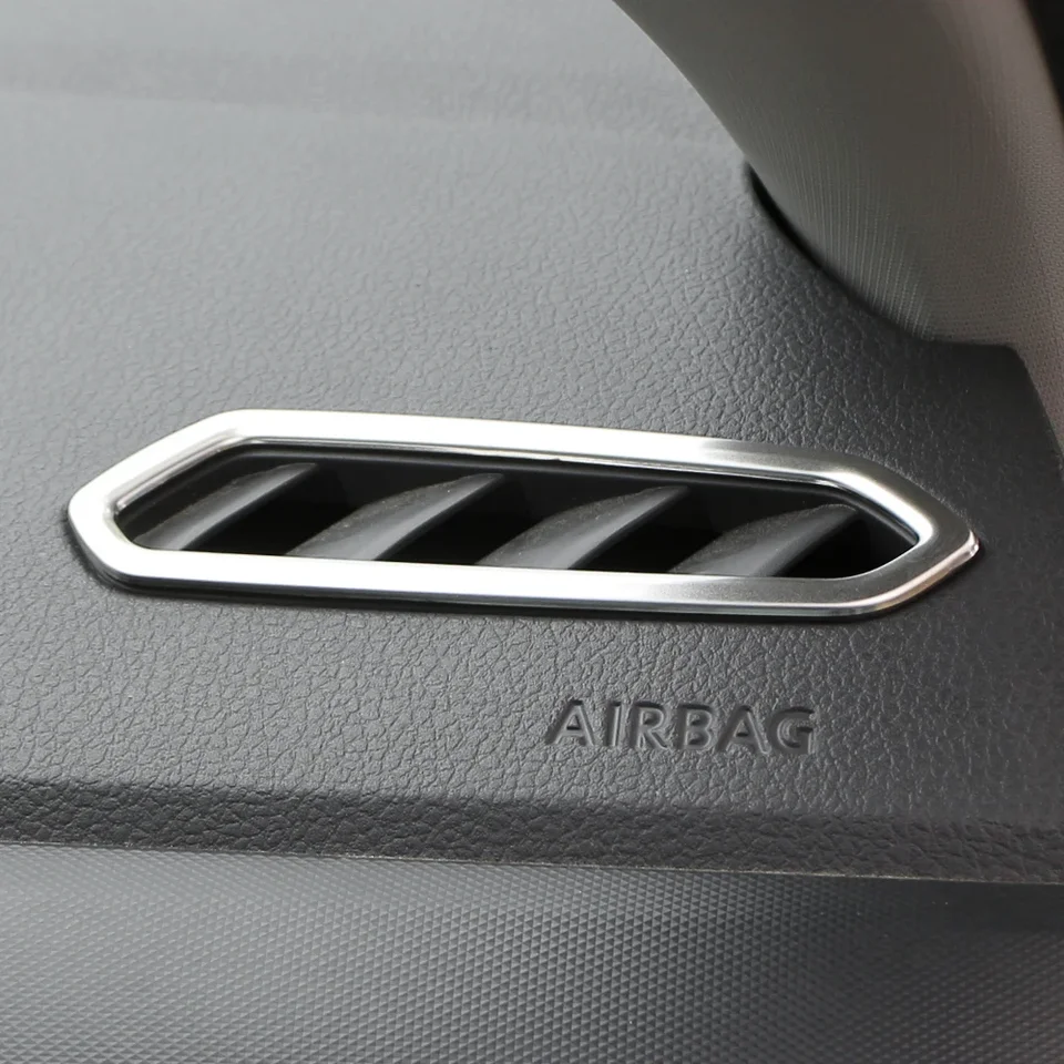Automobilový prístrojový panel prednej striedavej klimatizácie výstupné výstupné otvory rámového krytu pre obklad pre VW Volkswagen T-Cross Tcross 2019-2023 LHD príslušenstvo