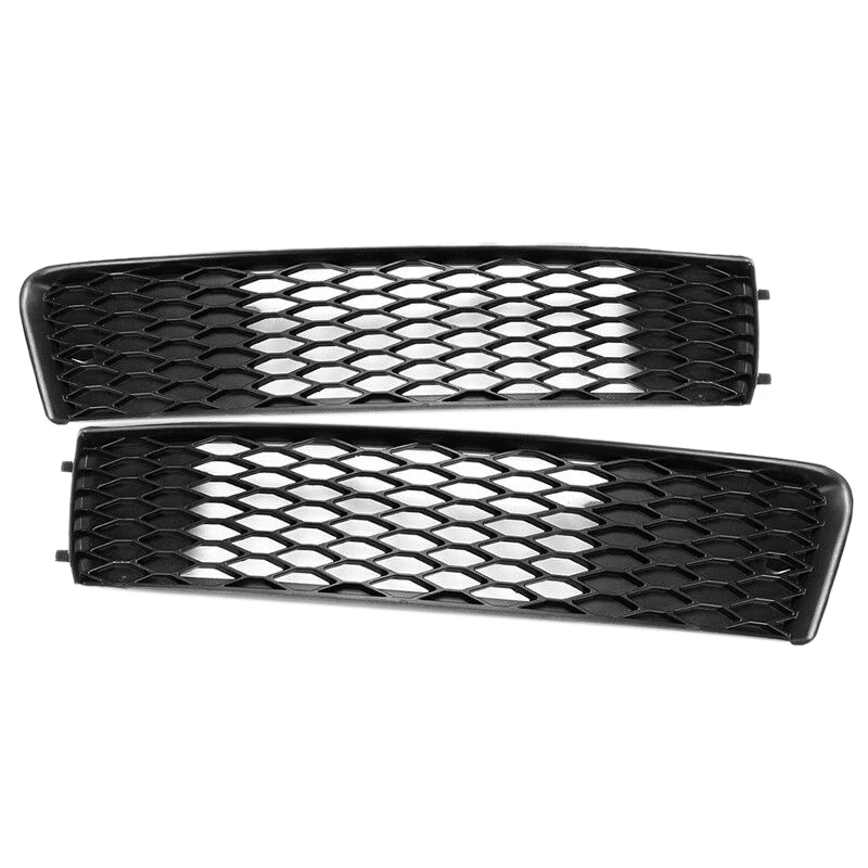 Automobilový pár predný nárazník Horná hmlová žiarovka Grille Grille Honeycomb For-Audi Q7 S-Line 2010-2015