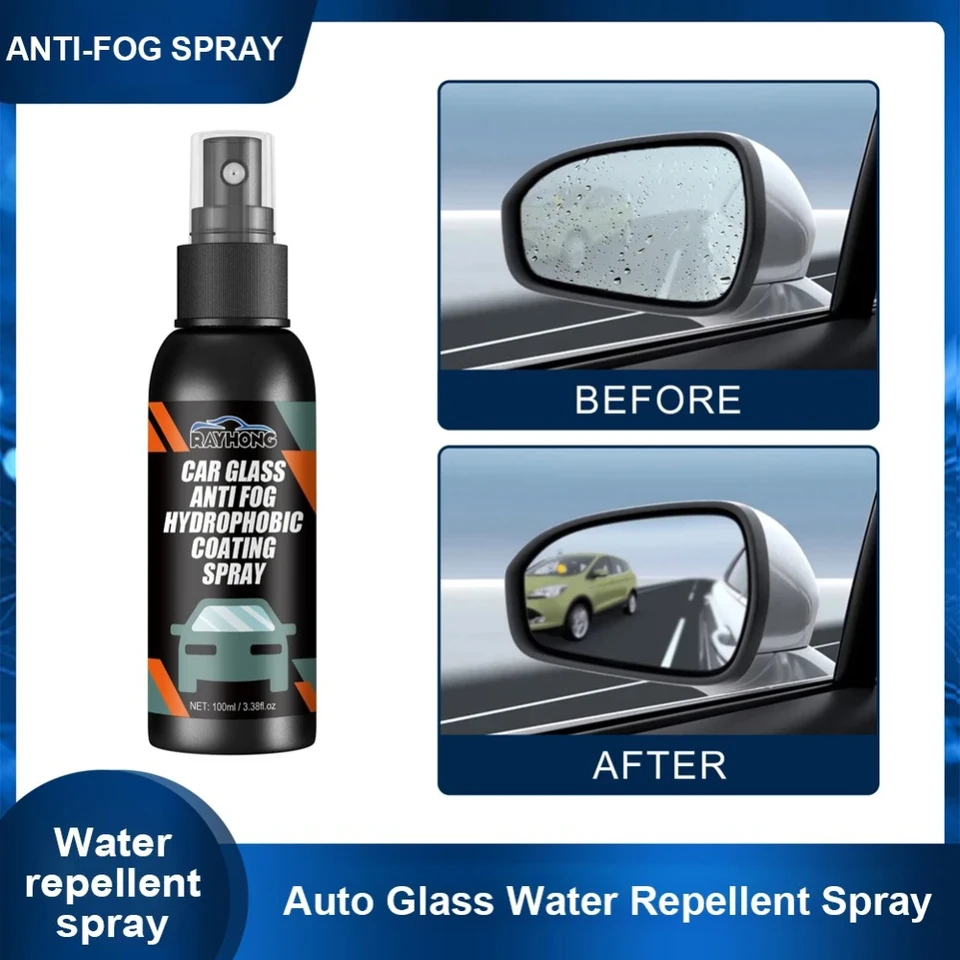 Automobilový repelentný sprej proti dážďu povlaky pre sklenenú automatickú kvapalinu Mask Mask Mask Hydrofóbna anti-Fog Auto Lolish Kit