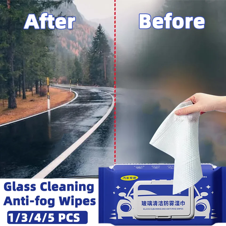 Automobilový sklenený defogger anti-fogový náter obrúsky okenné čistiace prostriedky na čistenie vodov