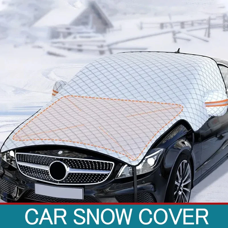 Automobilový snehový kryt viacvrstvový auto zimné auto zimné ochranu proti kapucňu Ochrana kryt