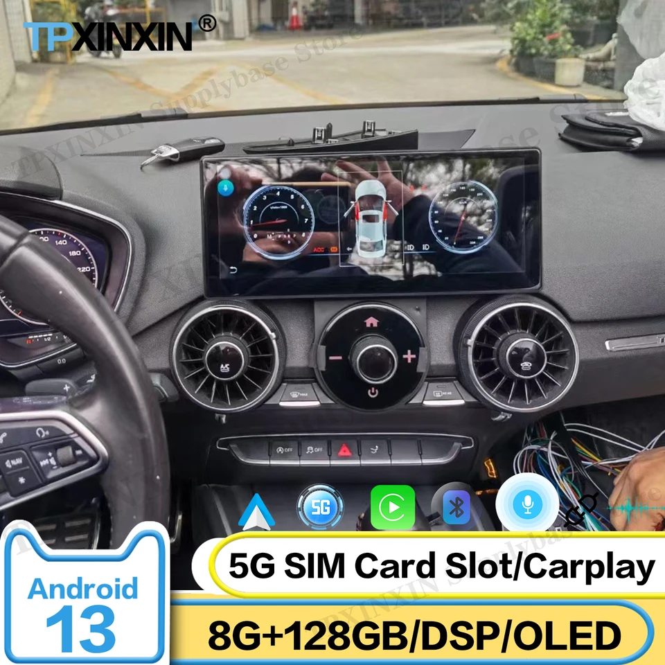 Automobilový stereofónny prijímač Android 13 pre Audi TT 2015 2016 2017 2018 2019 2020 2021 2022 GPS Navi Screen Screen Automatic Player Head Unit