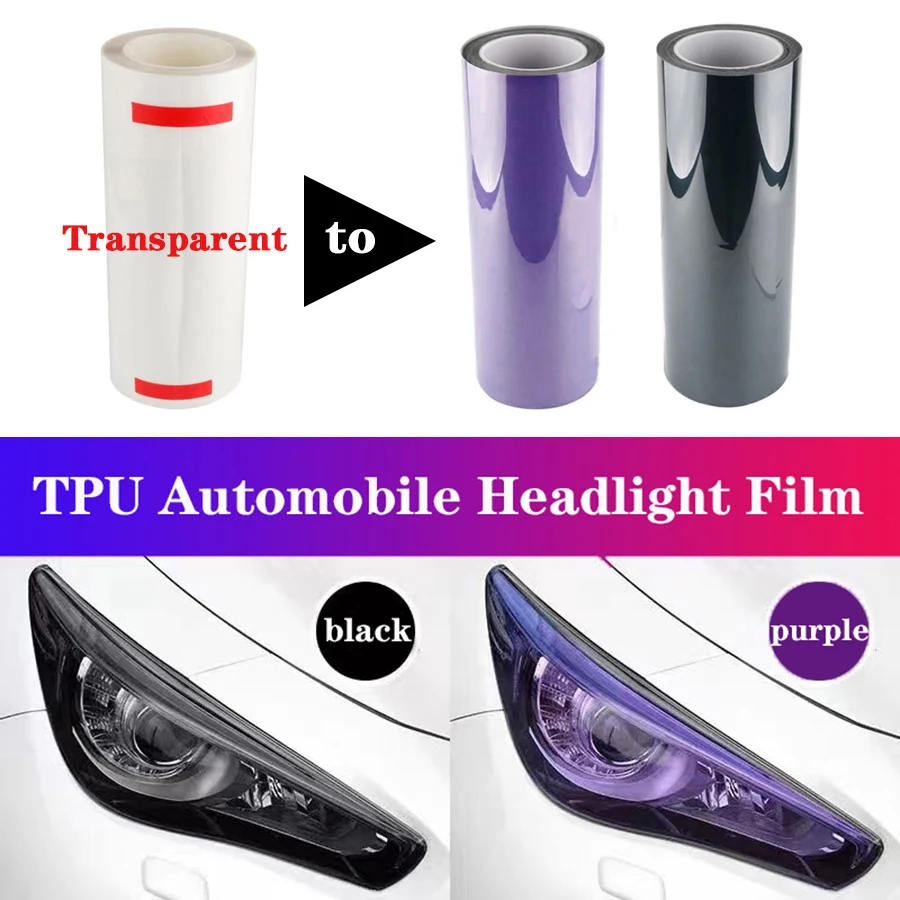 Automobilový tpu svetlomet Film inteligentný svetlo riadenie auta ochrana tela Film Oprava poškriabania