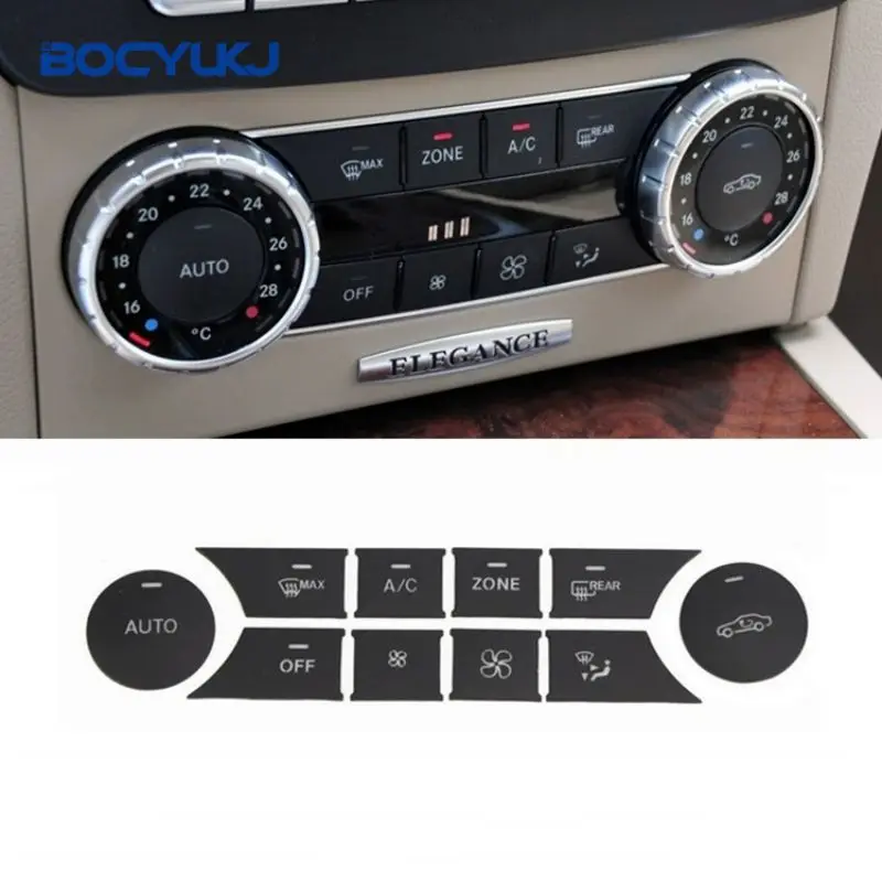 Automobilový volant Air Air Panel Cover Octry Dekoratívna nálepka pre Mercedes-Benz GL ML CE trieda W204 GLK GLE Interiérové ​​príslušenstvo