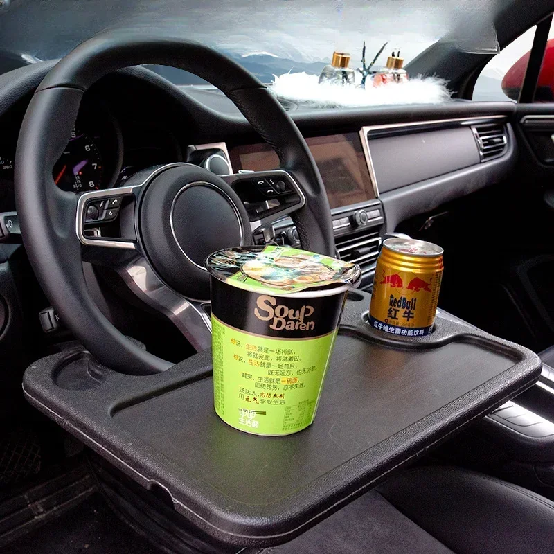Automobilový volant jedálenský stôl Automatické multifunkčné večerné tanier Držitie držiteľa písacieho stola Multifunkčné autá Storage Rack