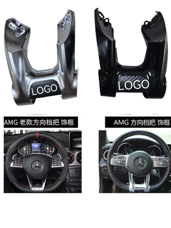 Automobilový volant Ploché koliesko Plošné čalúnenie plastový s logom pre Mercedes Benz AMG W177 B W247 C W205 E W213 G W463 GLS W257 Trieda