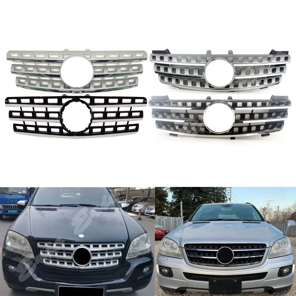 Automobilový závodný facelift grily Bruph Grill pre Mercedes-Benz W164 ML300 ML350 ML500 2006 2007 2008 2009 2009 2011 2011
