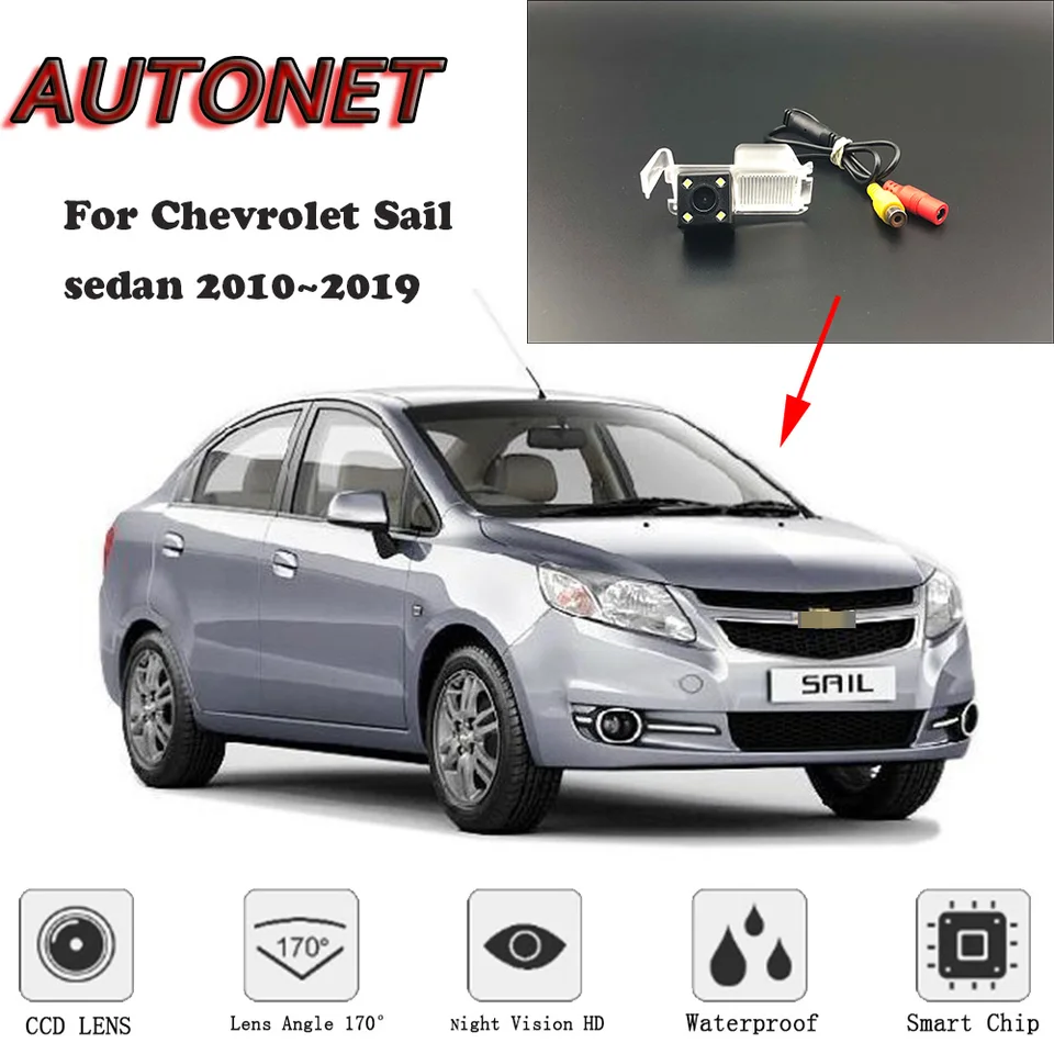 AutoNet HD Night Vision Backup Zadná kamera pre fotoaparát pre Chevrolet Sail Sedan 2010 ~ 2019