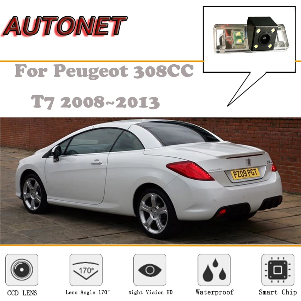 Autonet Zadný pohľad pre fotoaparát pre Peugeot 308cc T7 2008 ~ 2013/Night Vision/Revers Camera/záložná kamera/Kamera ŠPZ