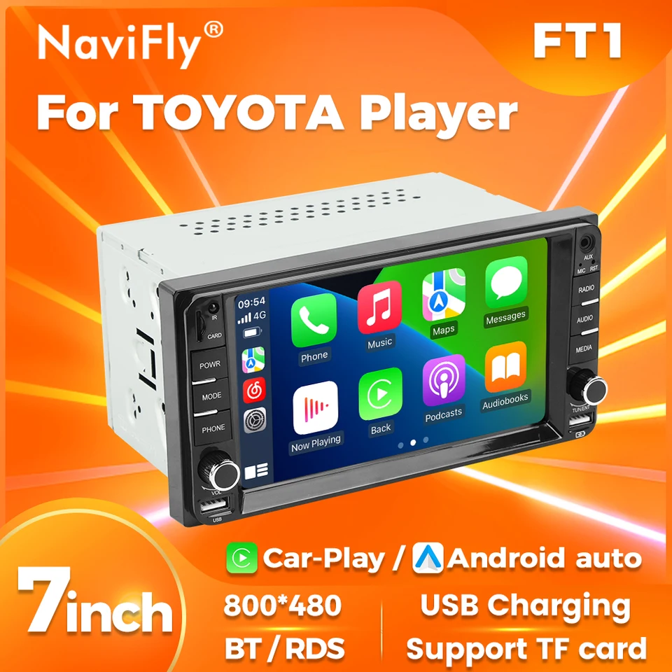 Autoradio Android CarPlay 7 palcov 2 Din Car Radio Player pre Toyota Universal Toyota Vios Crown Crown Camry Hiace Previa Corolla Rav4