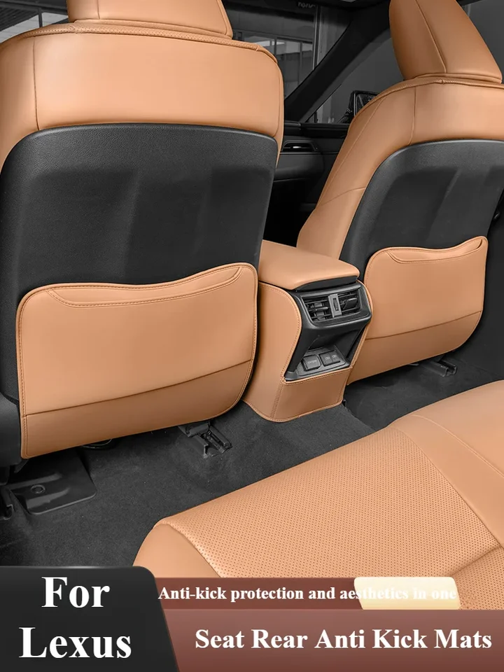 Autosedačky anti-Kick Pad Zadná lakťová lakťová lakťová lakťová krabica Outlet Anti Kick Rats Back Protector pre LEXUS ES200 ES300H ES260 2018-2024