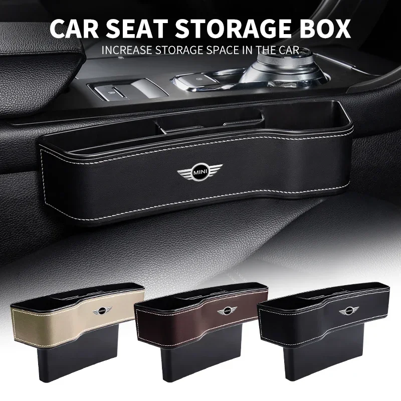 Autosedačky Crevice Storage Filer Munti-Functional Pocket Stowing Tidy pre Mini Cooper S 2011 2012 2013 R56 R50 R53 F56 F55 R60
