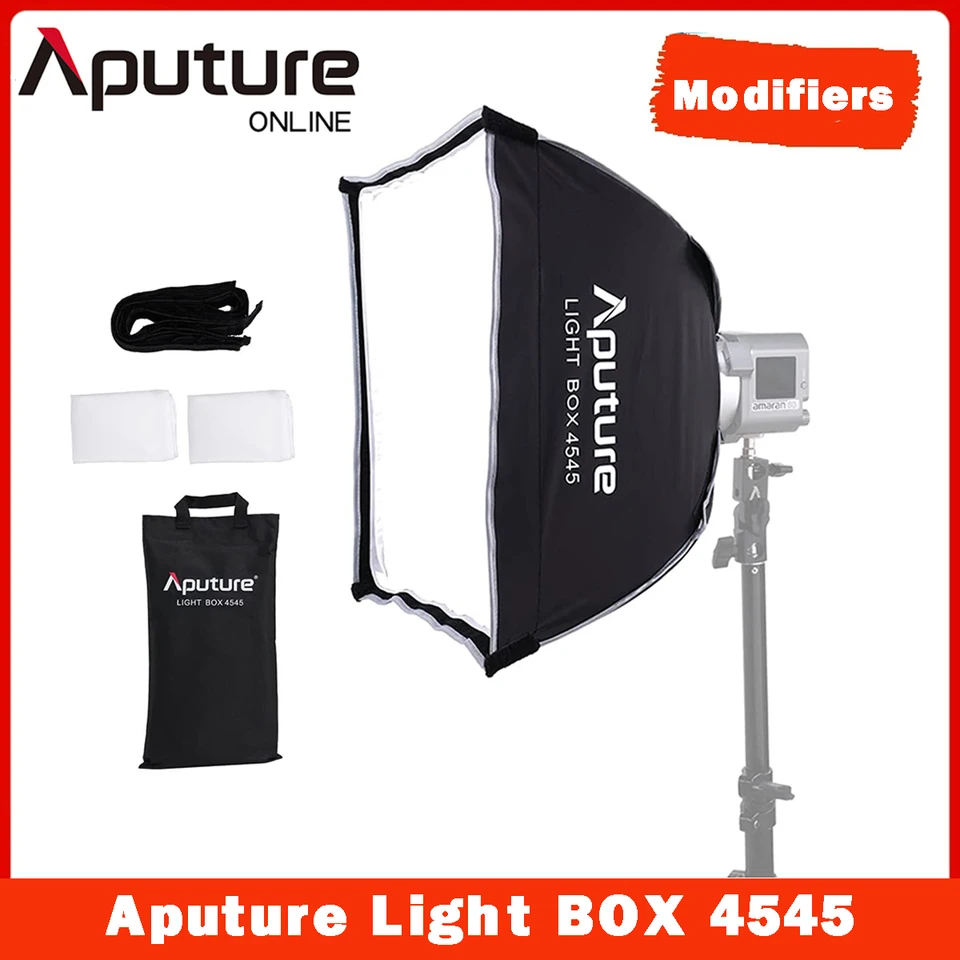 Auture Light Box 45*45 cm/18*18inch Softbox s držiakom Bowens pre Amaran Cob 60x 60D AAMRAN 200x 100x séria