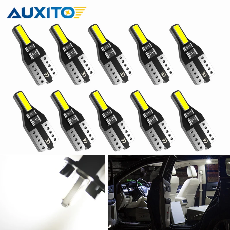 Auxito 10ks W5W T10 LED svetlo svetlo interiérová lampa pre Nissan Qashqai X-Trail Almera Juke Terrano Tiida Teana Note Murano