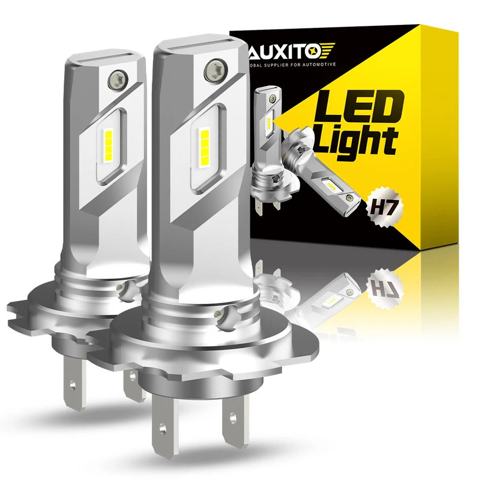 Auxito 2ks 16000lm H7 H7 Socket LED CAR CARLEFILT Wireless FANESS 1: 1 MINI Veľkosť H7 LED žiarovka pre BMW Audi A8 Land Cruiser Honda