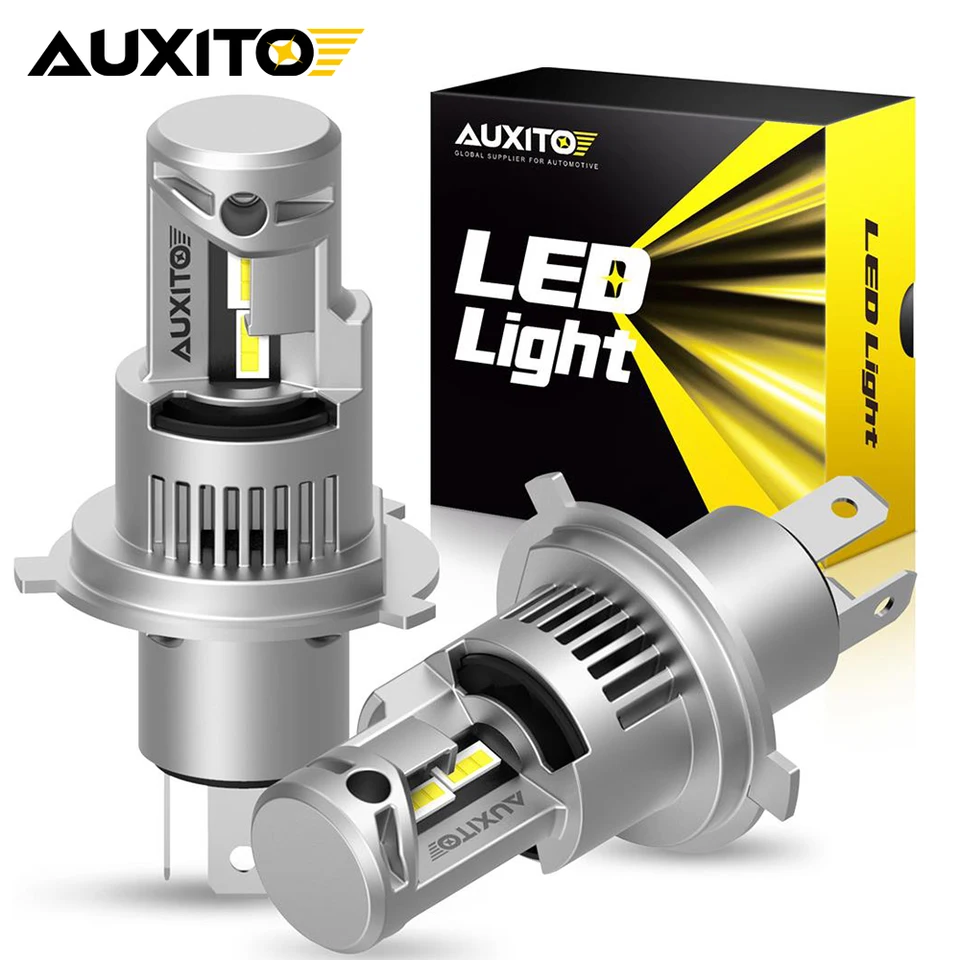 Auxito 2ks 20000LM 100W Super Bright Canbus H4 LED žiarovky LED svetlomet H8 H9 H11 9005 HB3 9006 HB4 9012 LED svetlomet CSP bez chyby