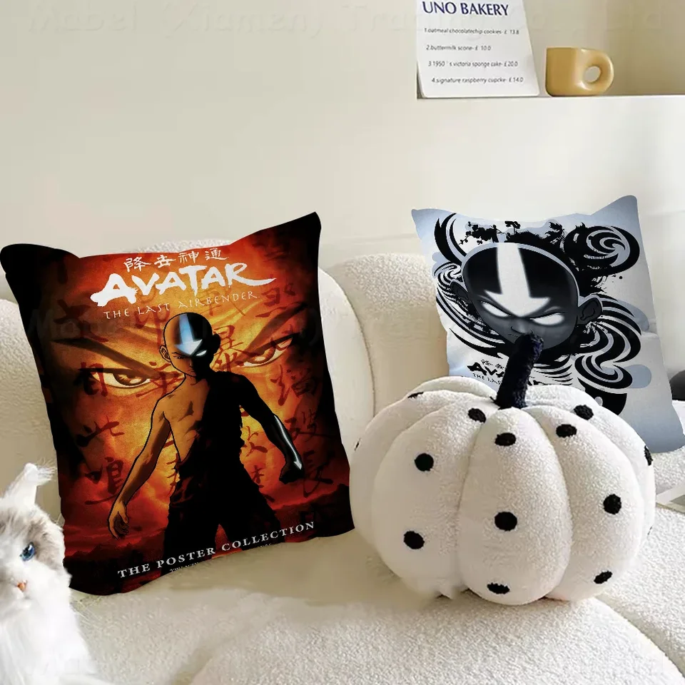 Avatar Posledný bojový airbender Aang Boj Prispôsobený vankúš Kryt Detská spálňa Divoký párty dekorácie vankúš k narodeninovému sprche darček