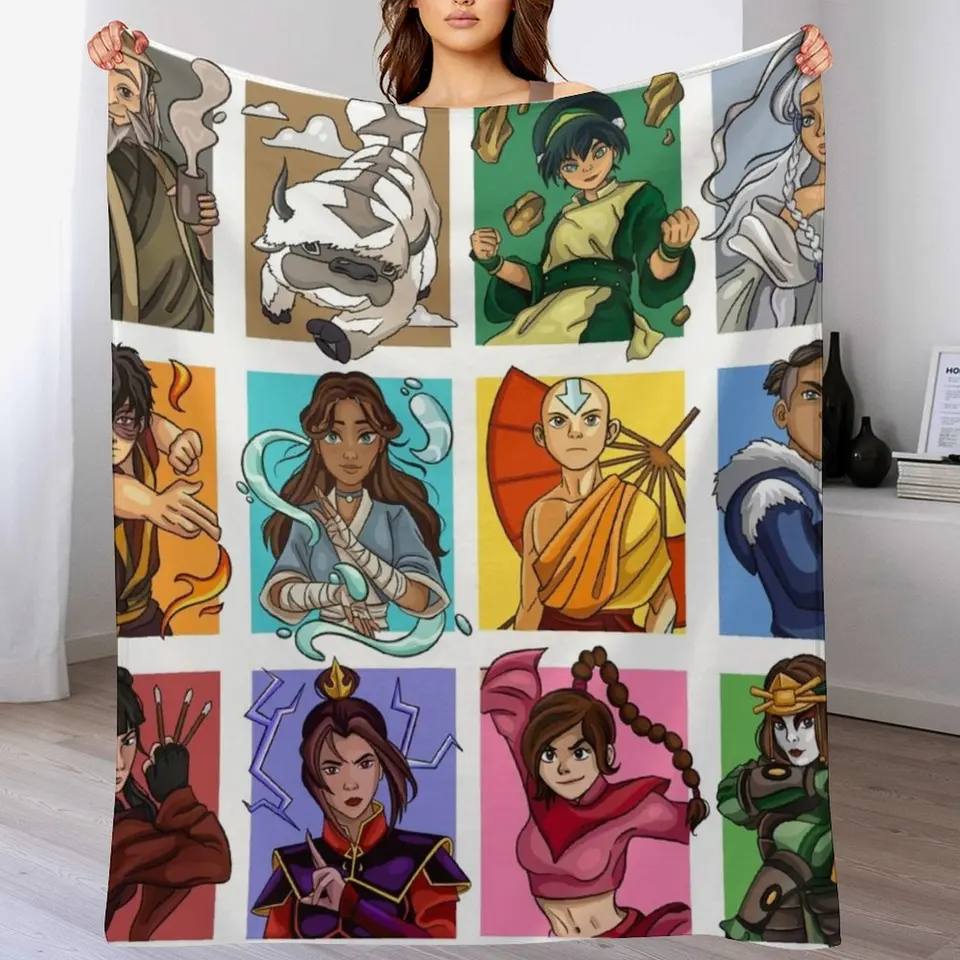 Avatar Posledný digitálny umenie Airbender Digital Art Hrot Draha Termal Soft Beds pre dekoratívne pohovky