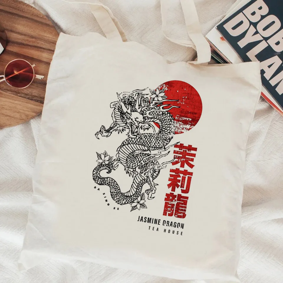 Avatar Posledný nákupný taška Airbender Zuko Cotton Bolsas de tela opätovne použiteľný nakupujúci Eco Bolso Bag Boodschappentas opakovane použiteľný vlastný zvyk