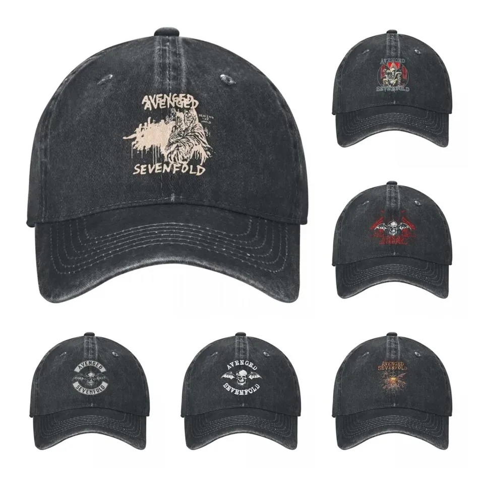 Avenged Sevenfold Rock Unisex Baseball Cap Band Healing the World zúfalé umyté klobúky Cap Cast Cast Outdoor Activity pokrývky hlavy