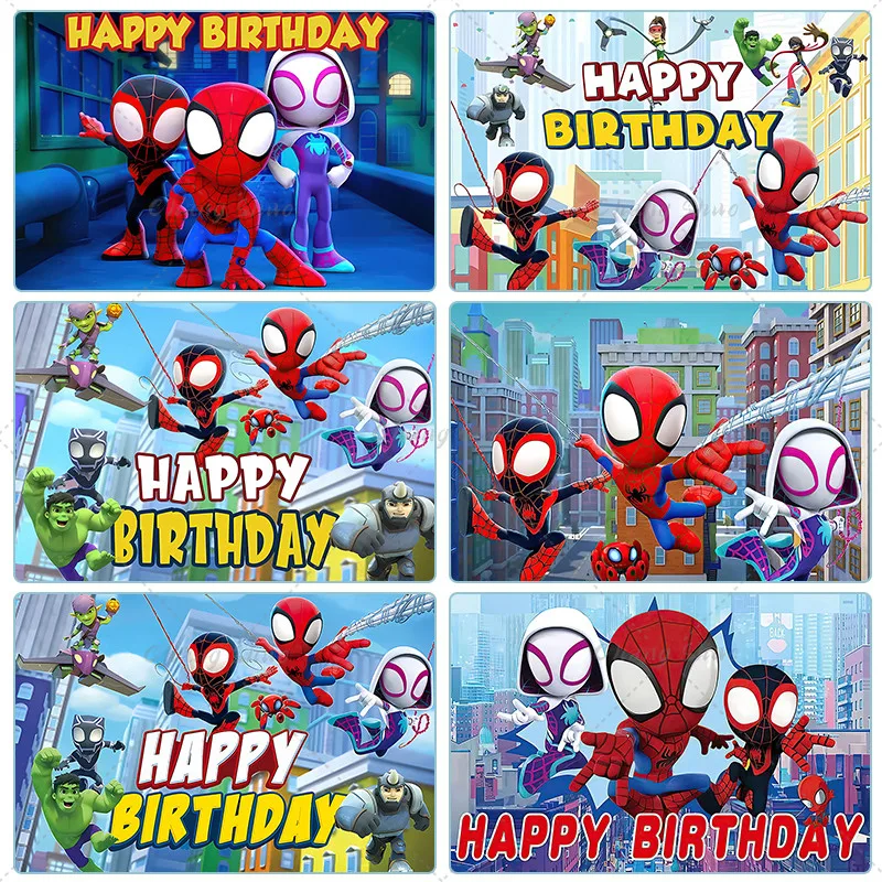 Avengers Iron Man Spiderman Marvel superhrdina chlapec narodeninové oslavy pozadie dekorácia deti narodeninová oslava uprednostňuje bábätko