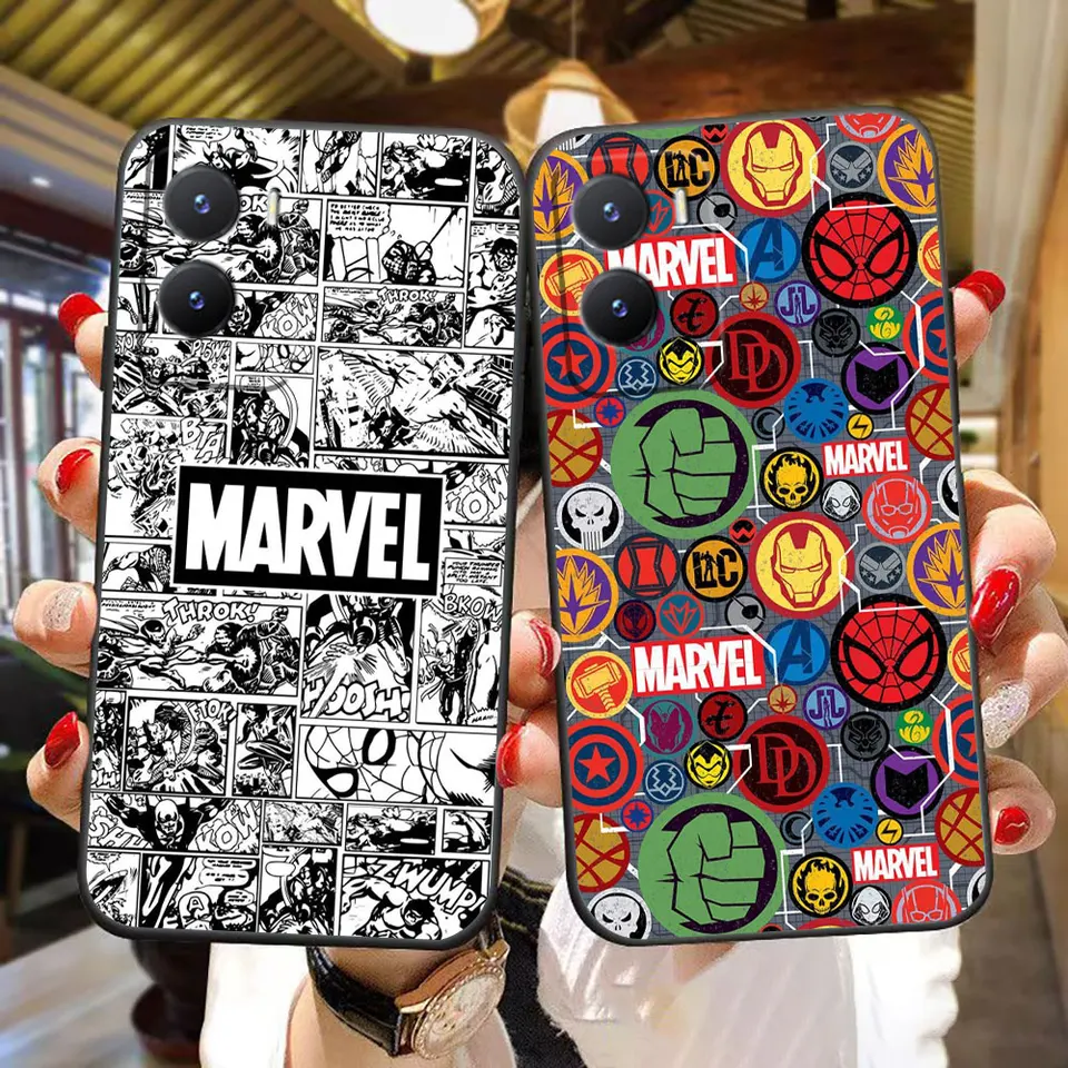 Avengers Marvel Logo Telefon Case pre Vivo Y93 Y78 Y72 Y51 Y50 Y36 Y33T Y31 Y22S Y21 Y20 Y19 Y17S Y16 Y15S Y11S Y11S SHELL