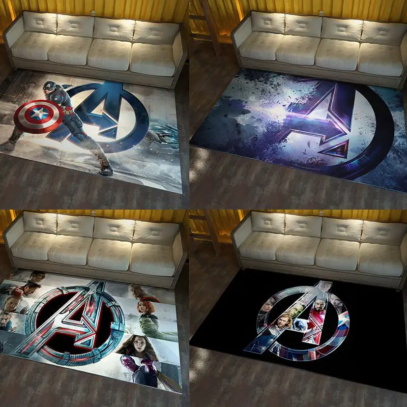 Avengerss Irons Mans Captains Americas Cartoon Cartoon Tatami Detská izba koberec proti koberci koberec koberec obýva