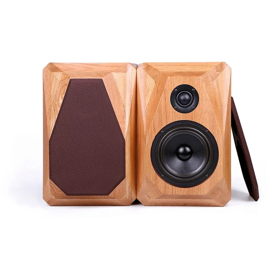 Avplay A65 6.5 'HIFI Bookshelf Reproduktor Skutočné masívne drevo skrinka Krabica Ag Sliver Cable Osobitne vhodné pre vysávačový zosilňovač