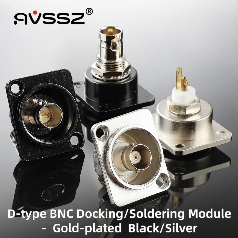 AVSSZ D-Type 75 Ohm BNC SD SDI VIDEO VIDEO KOAXICKÉ KONEKTORY DUAL WAY DOKADUJTE Q9 86 PANEL BNC SOCKINGERS SOCKETING SOCKET SOCKET