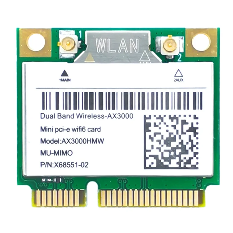 AX200 AX3000HMW Sieťová karta Mini PCI-E WiFi 6 Bezdrôtový adaptér 2.4g/5G Bluetooth 5.1 WiFi karta 802.11ax pre Win10