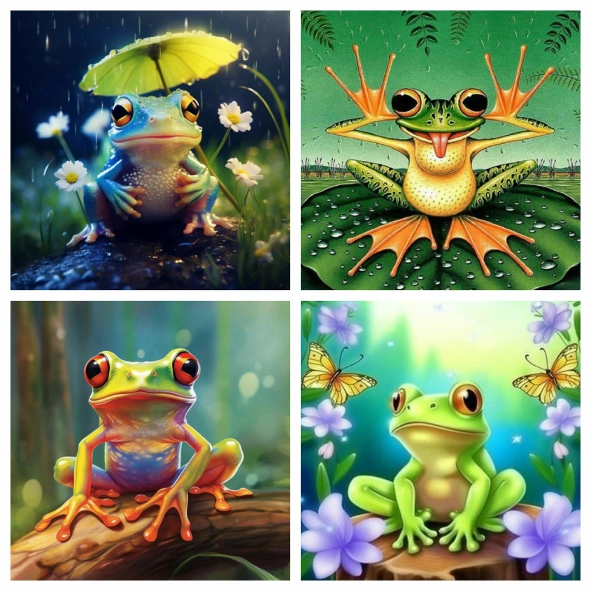 AZQSD Diamond Painting FROG ANDE