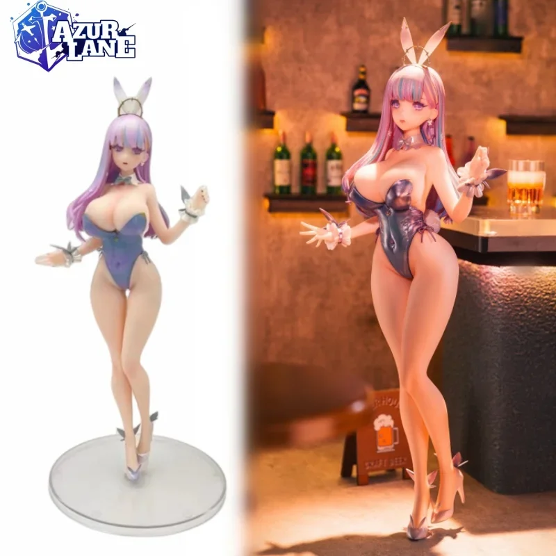 Azur Lane 31cm Bunny Girl Plymouth Action Figures PVC Model Model Dolls Game Periférne zberateľské ozdoby Hračky pre dospelých