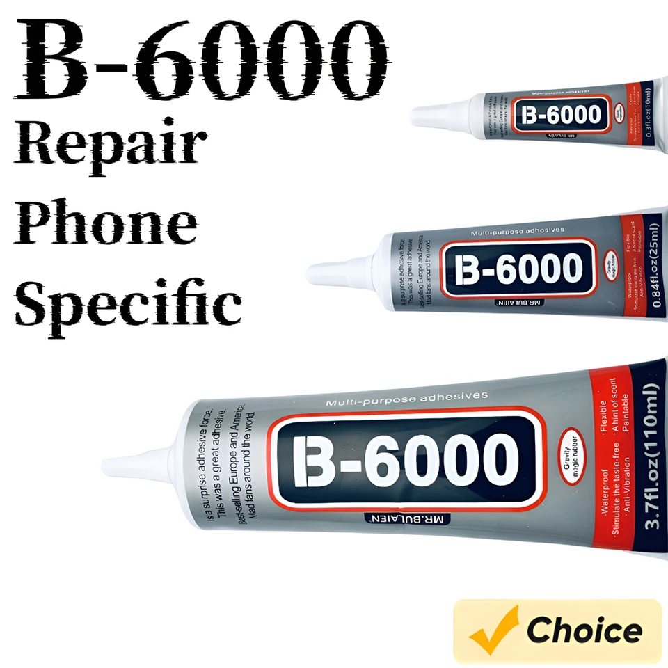 B-6000 Clear Terfle Screen Glue Glue B6000 Universal Diamond DIY lepidlo s presným aplikátorom 10/25/110 ml B7000