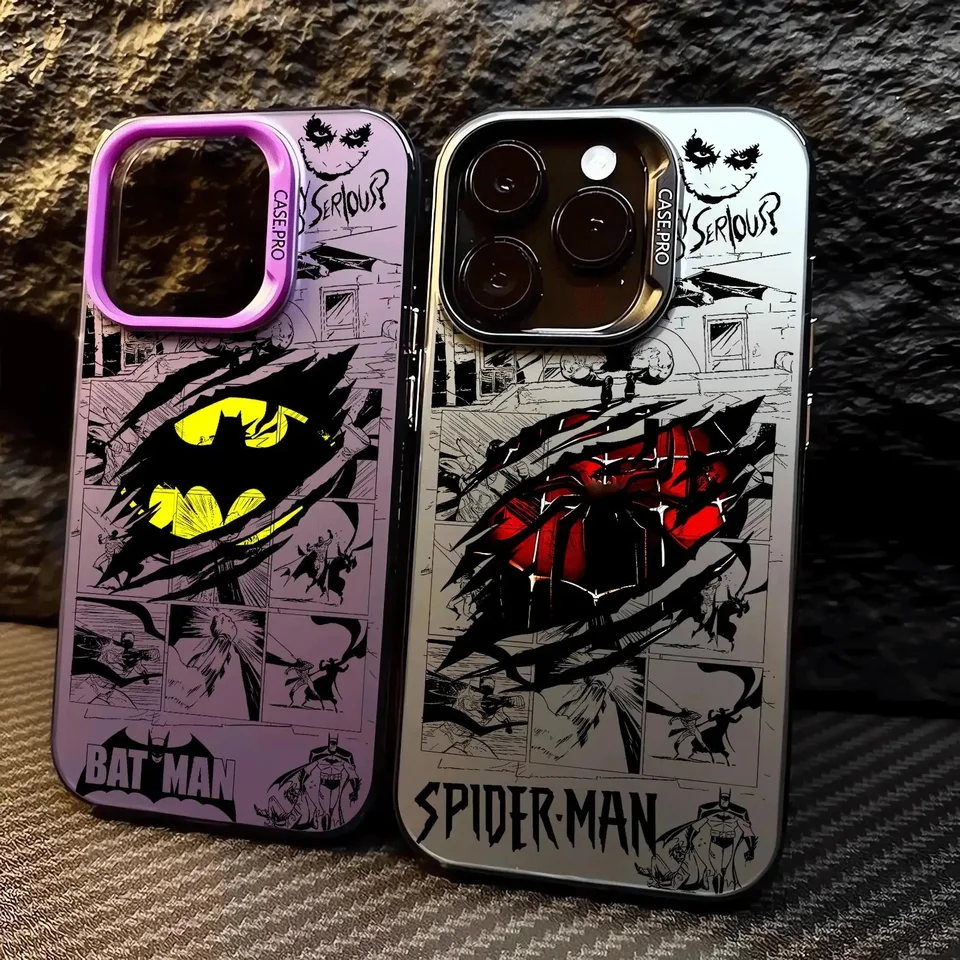 B-Batmans S-Spider Man Logo Case pre Samsung Galaxy S25 S24 S23 S22 S21 Note20 Ultra Plus Fe M31 4G 5G Matte Shock odolný