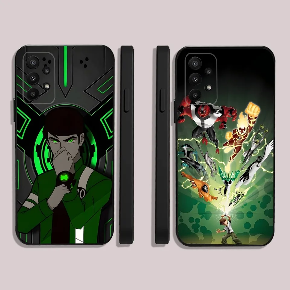 B-Bens Cartoon 10 Puzdro na telefón pre Samsung S24,23,22,30,21,10,9, Ultra, Plus, Lite, Fe, 5G Black Soft Case