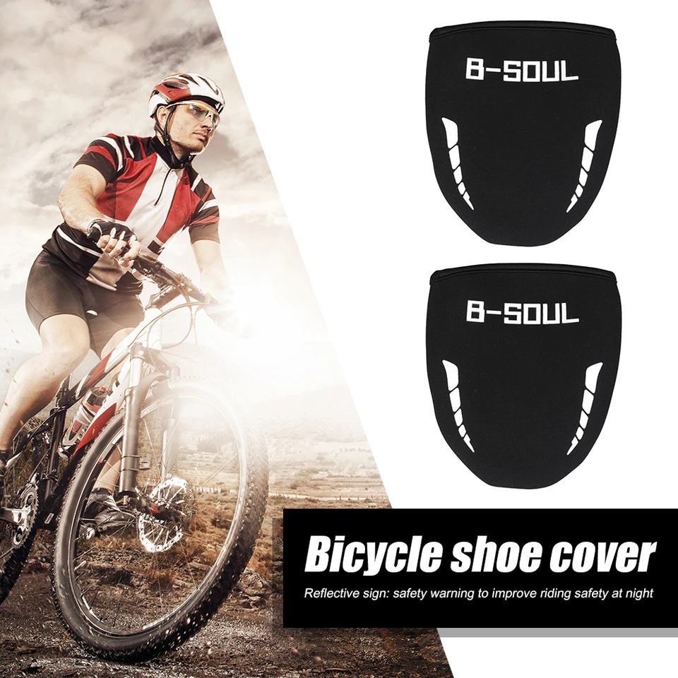 B Soul 1 Dvojica Windproof Warm Overshoes Protector Mountain Road Bike Shoes Cover Cycling topánky poťahy nepremokavé