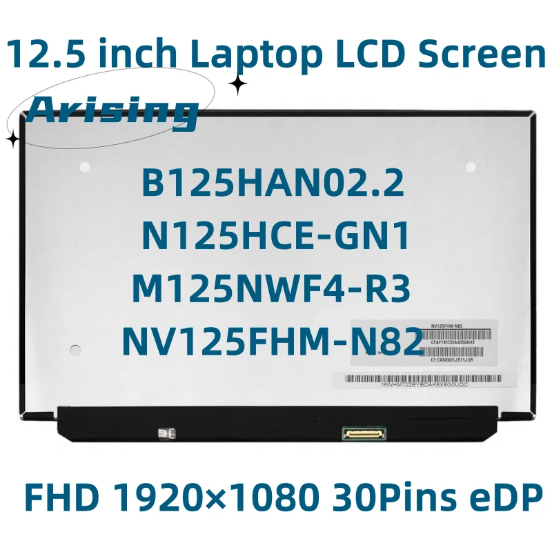 B125Han02.2 N125HCE-GN1 M125NWF4-R3 LTN125HL07 NV125FHM-N82 pre obrazovku ThinkPAD X260 X270 X280 FHD IPS LCD LED obrazovky Matrix
