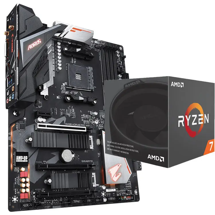 B450 AORUS PRO WIFI Používalo základnú dosku s podporou AM4 SOCKET AMD RYZEN 5 7 3500X 3600 3600X 3700X 3800X Desktop CPU CPU