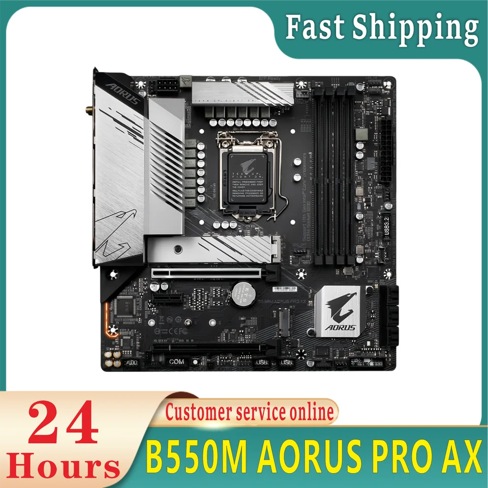 B550M AORUS PRO AX Základné dosky AM4 DDR4 128 GB pre AMD B550 Desktop Mainboard M, 2 NVME USB3.0