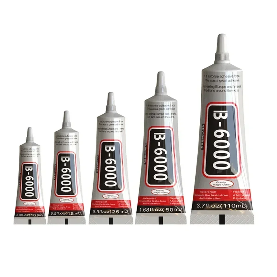 B6000 9 ml 15 ml 25 ml 50 ml kamienok Crystal Adhesive Mobile Phone Super Glue Opravy šperkov DIY remeslá