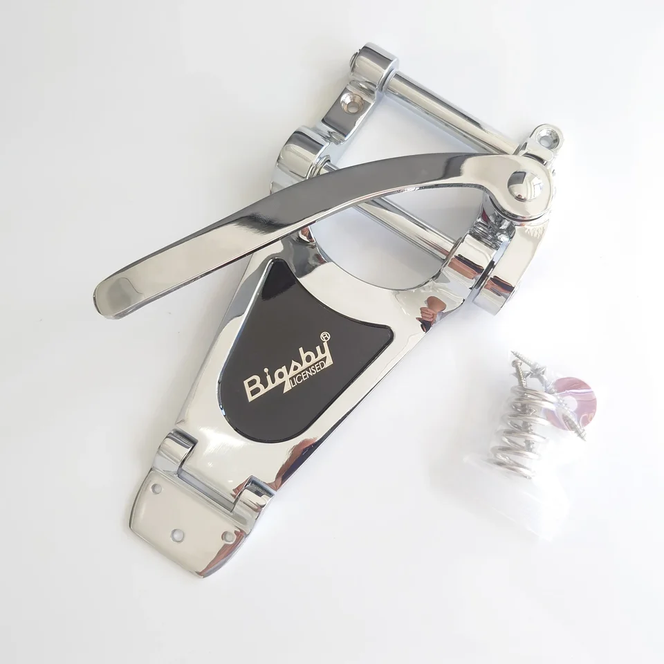 B700 Tremolo Bridge System, Chrome and Gold Hardware Tremolo pre 6 strunových náhradných dielov na most Guitar Bridge