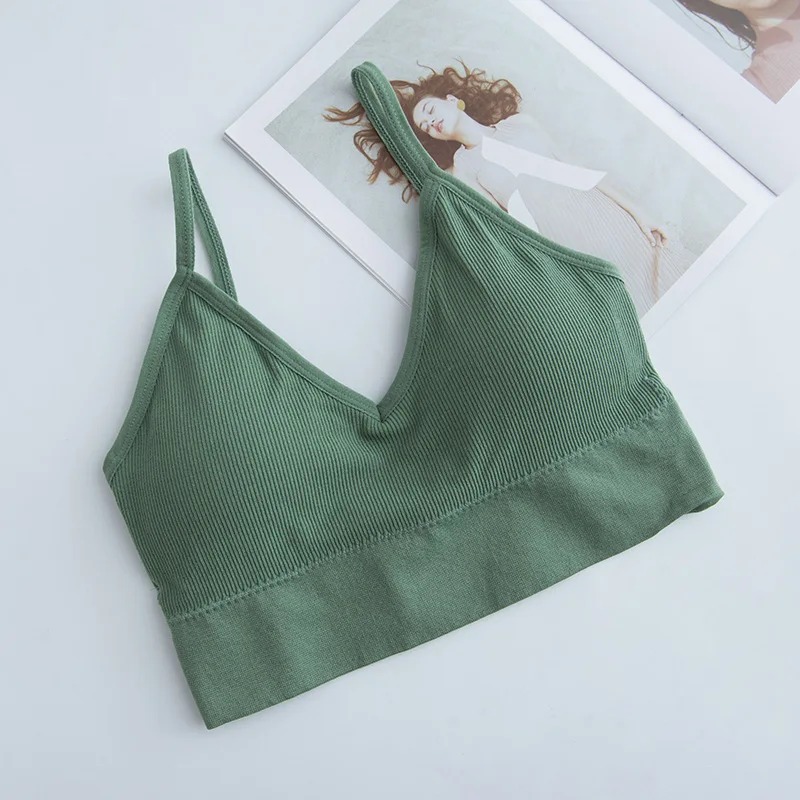 Backless push Up Underwear Women Sexy trojuholníkový pohár bezšvíkovej bralety ženská spodná bielizeň taká plodina priedušná top top telocvičňa jóga športová podprsenka