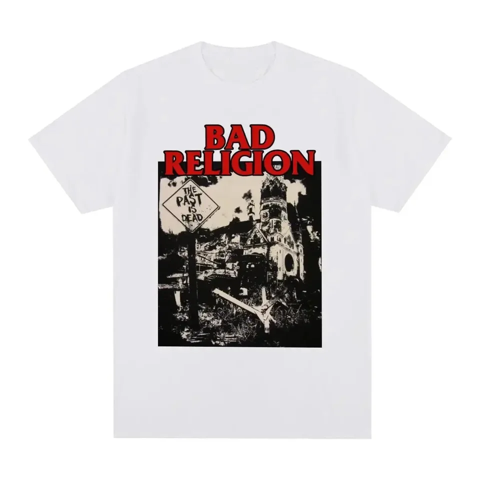 Bad Religion Rock Band T-Shirt Men Ženy 100% bavlna plus veľkosti O-krk Námorné neformálne harajuku streetwear tlačené unisex odpaliská