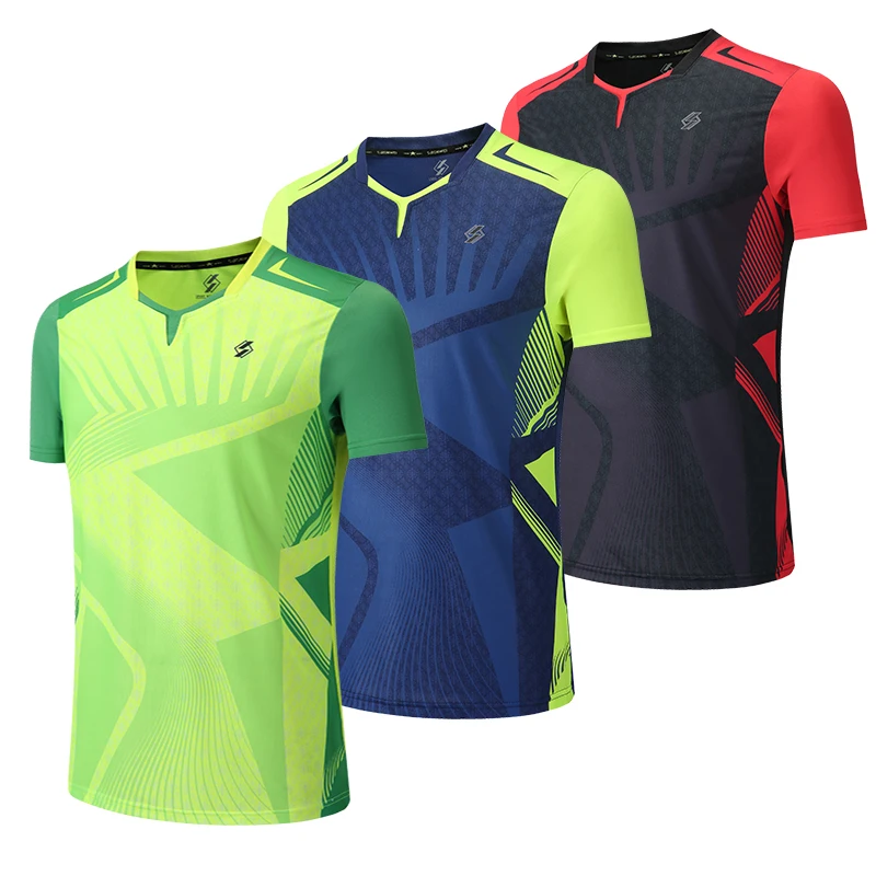 Badminton košeľa športového oblečenia Tennis Men Men Športové stolné košele, tenisové oblečenie, Qucik Dry Running Cvičenie Tréningové tričko
