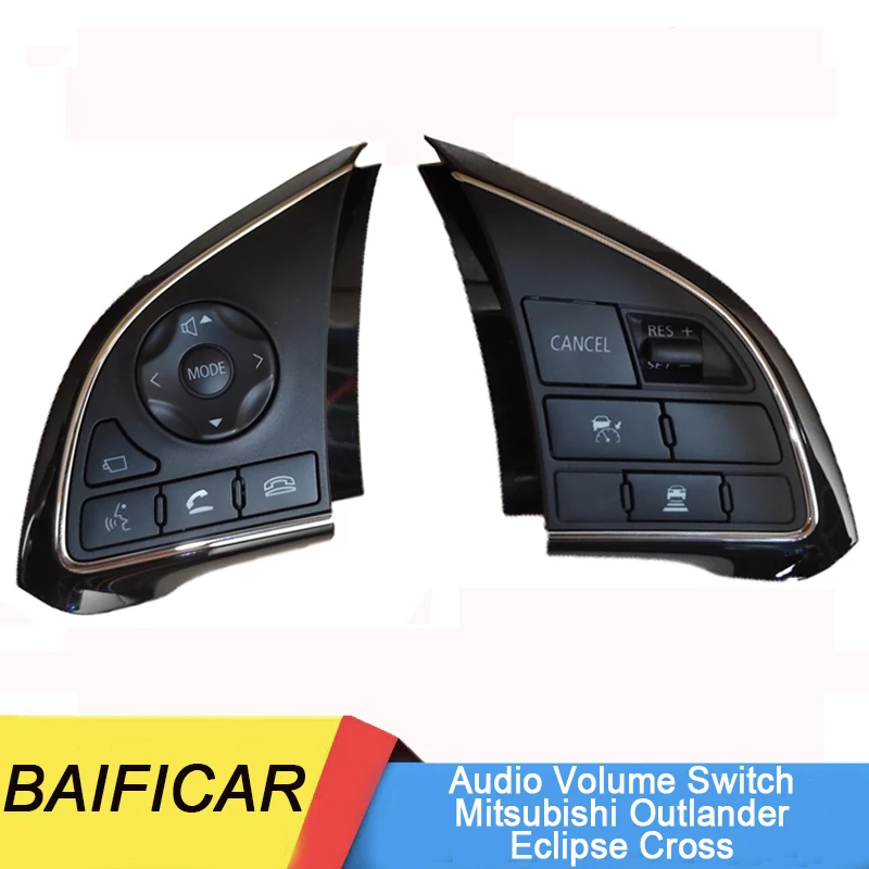 Baificar Originálny volant Audio Volume Switch Cruise Key Tlačidlo 8602A135 8602A134 Pre Mitsubishi Outlander Eclipse Cross