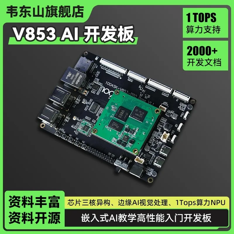 Baiwen. com wei dongshan quan Zhi V853 AI Development Board 1Top Computing NPU Podpora Linux vývoj AI Úvod