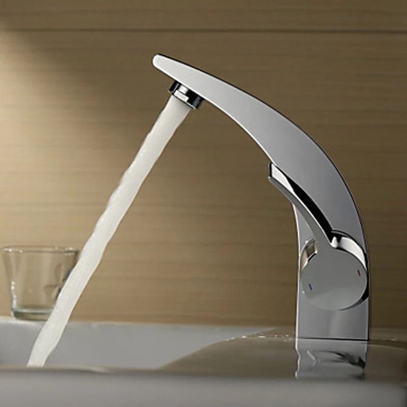 Bakala Classic Banheiro Dolphin Chromed Chromed Mosadz kúpeľňa faucet single páka Basin Mixer Tap G-7060