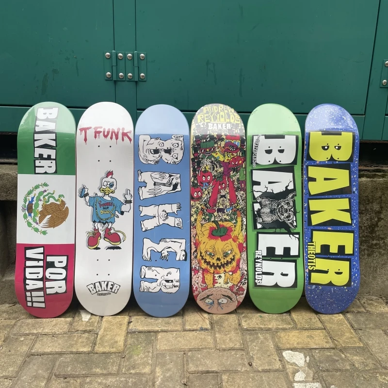 Baker Skateboard Kompletné súpravy 100% Kanada North America Maple 7 Plyn Cold Press Decks Double Rocker 7.75 8.0 8.25 8,5 palca s